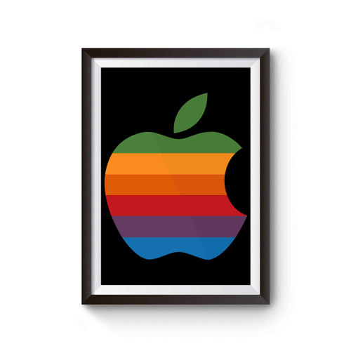 Colorful Apple Logo Poster