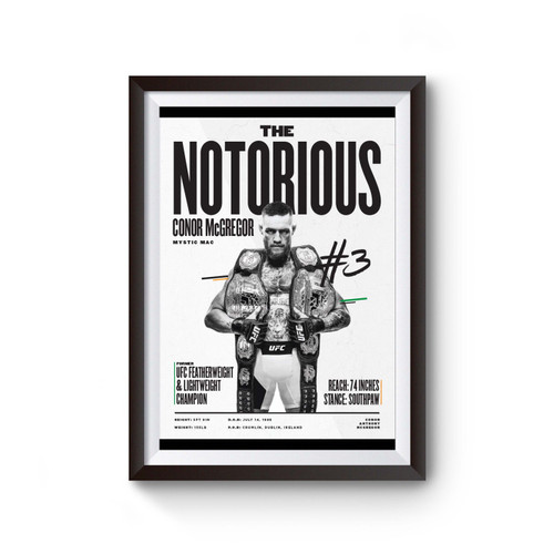 Conor Mcgregor The Notorious Mystic Mac Poster