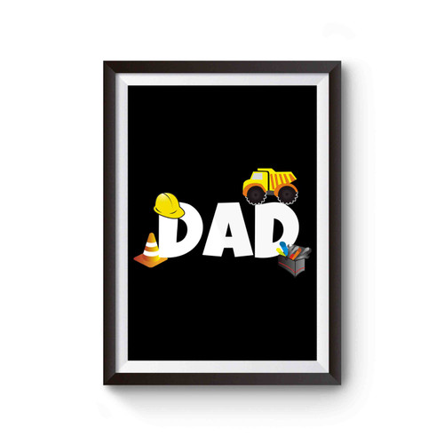 Construction Party Crew Dad Poster