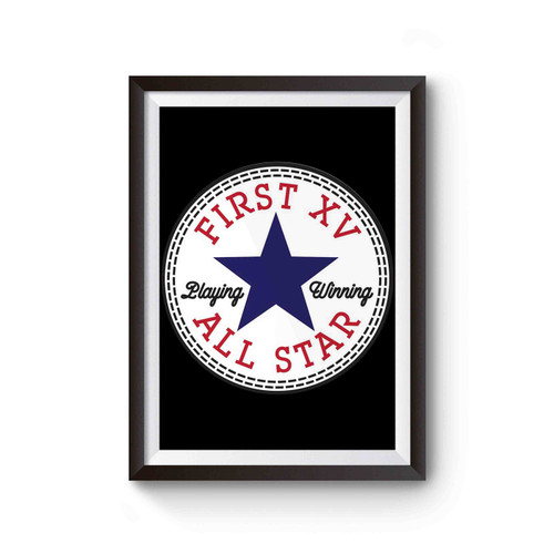 Converse All Star First 15 Playing Winning Logo Poster