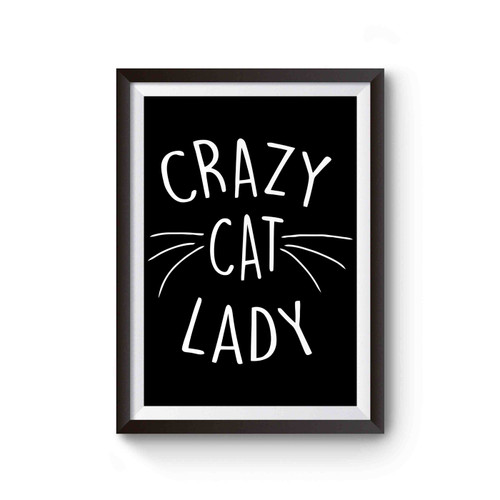 Crazy Cat Lady Funny Joke Cat Lovers Poster