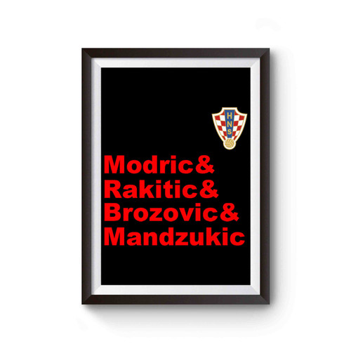 Croatia World Cup Poster