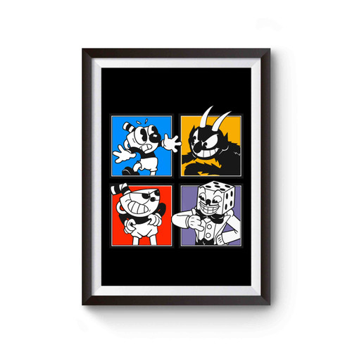Cuphead Colors Mosaic Poster