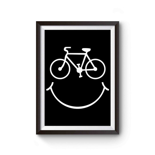 Cycle Smile Design Funny Slogan Poster