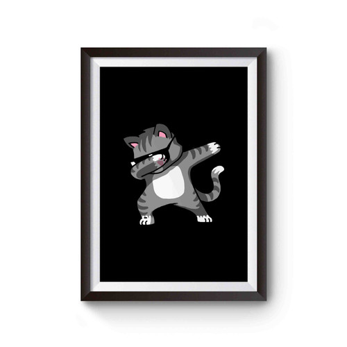 Dabbing Cat Funny Poster