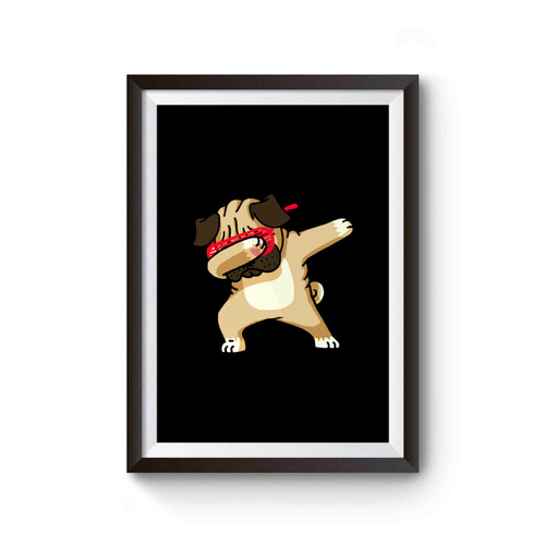 Dabbing Dog Funny Poster