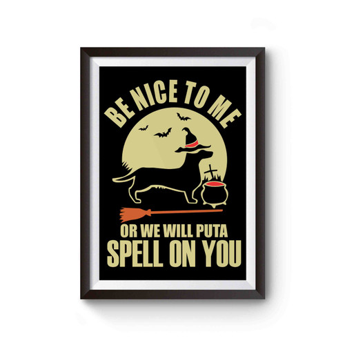 Dachshund Spell On You Halloween 2017 Poster