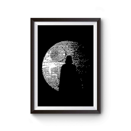 Darth Vader Dark Side Star Wars Death Star Inspired Poster
