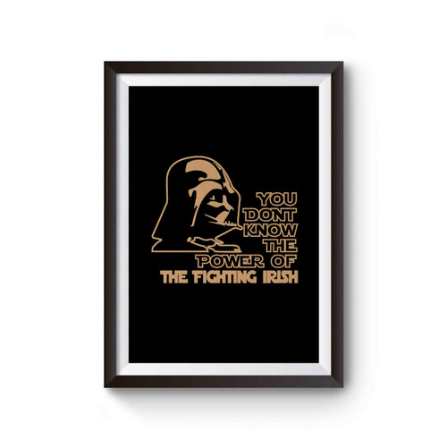 Darth Vader You Don't Know The Power Of The Fighting Irish Poster