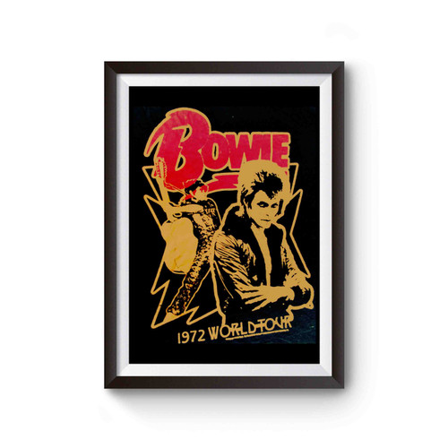 David Bowie 1972 World Tour Poster