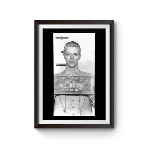 David Bowie Mugshot Inspired Poster