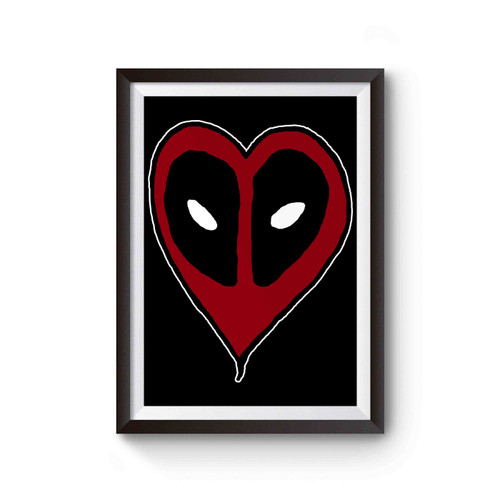 Deadpool Heart Poster
