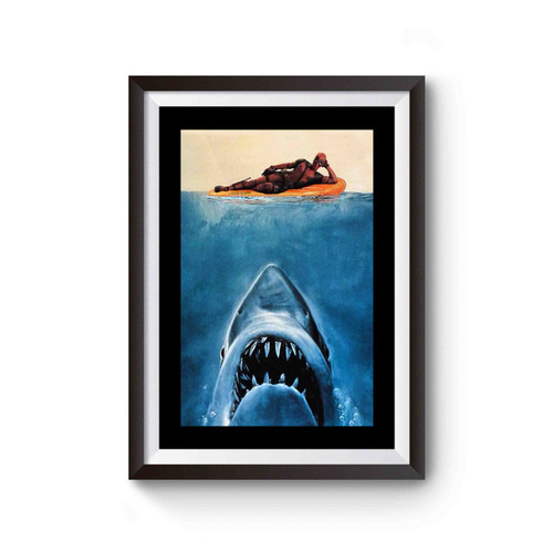 Deadpool Jaws Movie Funny Poster