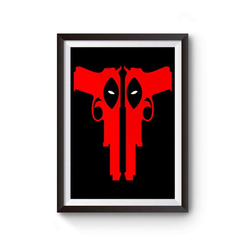 Deadpool Pistol Face Poster