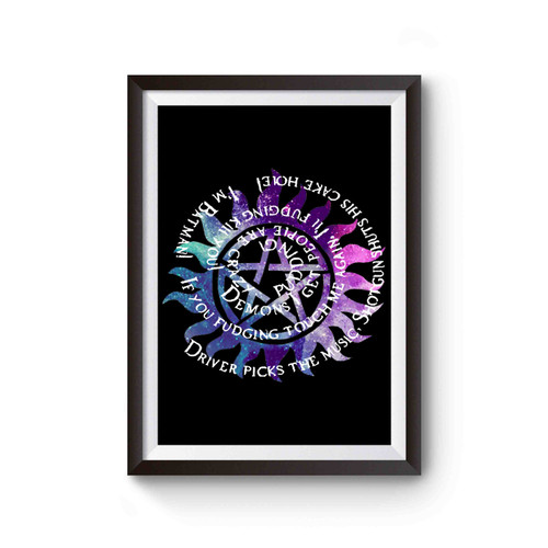 Dean Winchester Quotes Supernatural 1 Poster