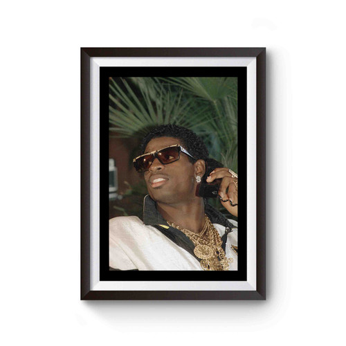 Deion Sanders Primetime Draft Night Swag Oldskool Poster