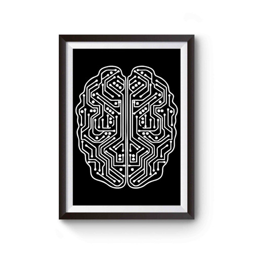 Digital Brain Mind Hacker Programmer Poster