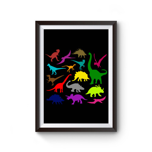 Dinosaurs Colourful Poster