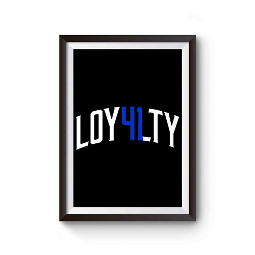 Dirk Nowitzki Loyalty Dallas Basketball Retirement Fan Poster