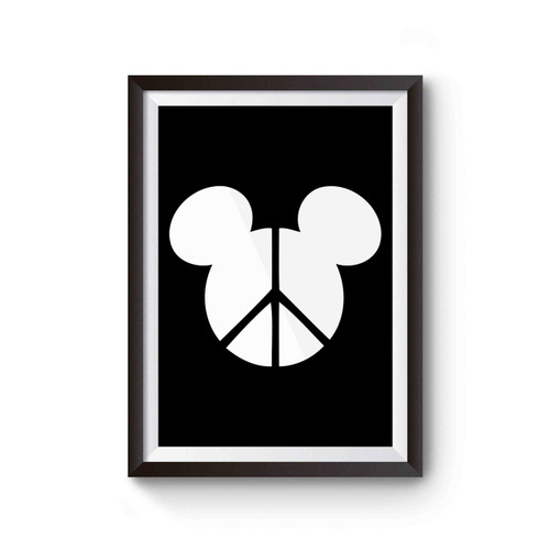 Disney Mickey Peace Sign Poster