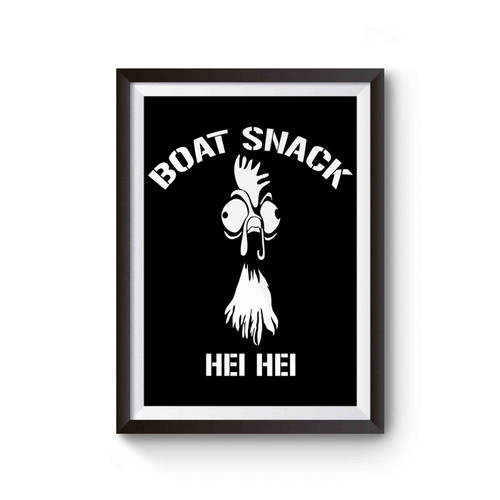 Disney's Moana Hei Hei Boat Snack Funny Inspired Poster