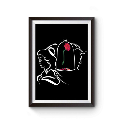 Disneys Beauty And The Beast Enchanted Rose V02 Something There Lyrics Poster