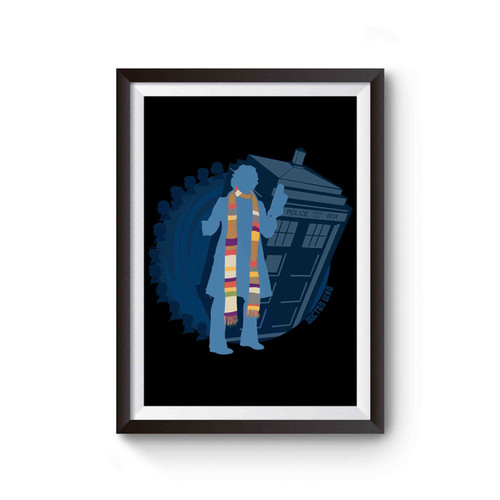 Doctor Who Silhouette Tom Baker Tardis Poster