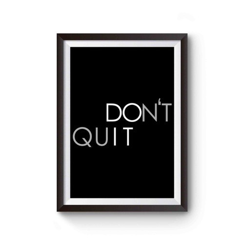 Don't Quit Motivational Fitness Workout Poster