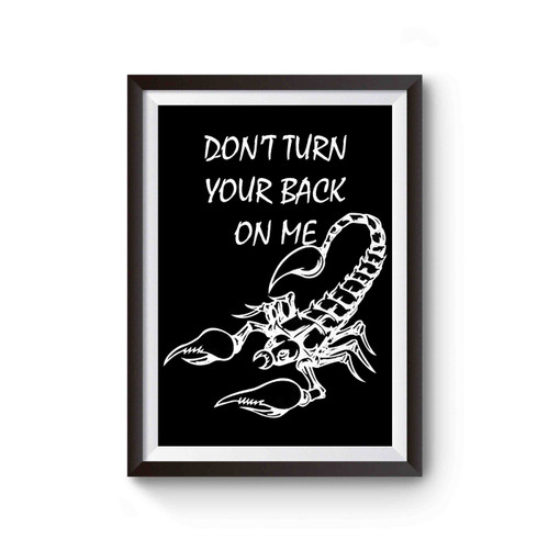 Don't Turn Your Back On Me Poster