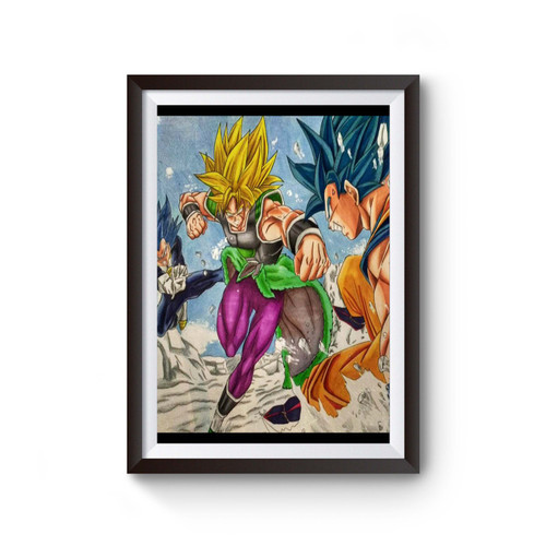 Dragon Ball Broly Vs Goku Vegeta Poster