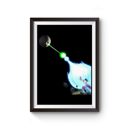 Dragon Ball Star Wars Goku Kamehameha Death Star Poster Dragon Ball Star Wars Goku Kamehameha Death Star Poster