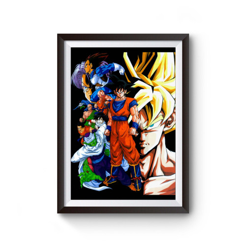 Dragon Ball Z Goku Vegeta Picolo Inspired Poster