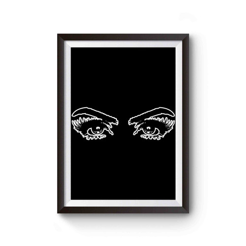 Dramatic Eyes Woman's Eyes Eyelashes Poster