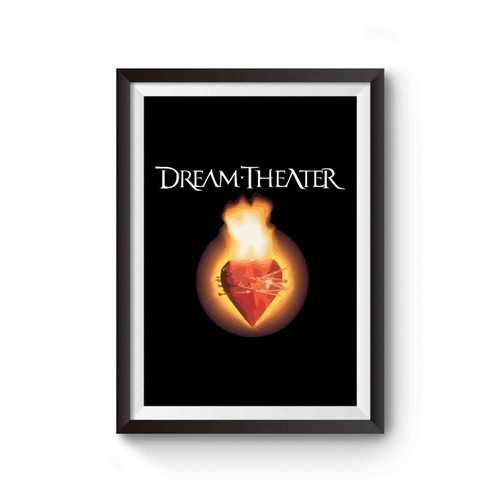 Dream Theater Pull Me Under Flaming Heart Poster