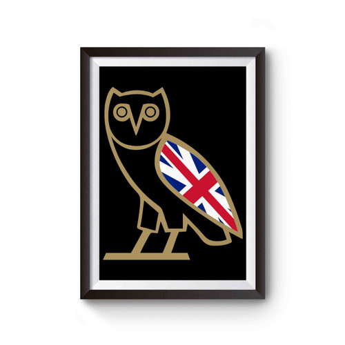 Drhake Ovho Owl England Logo Poster