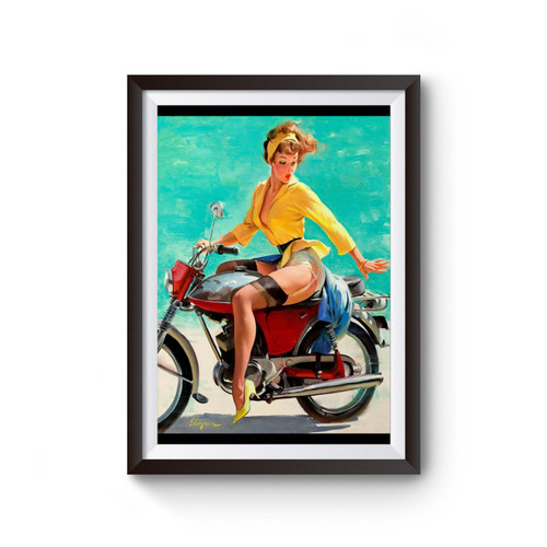 Elvgren Pin-Up Girl Skirting The Issue Poster