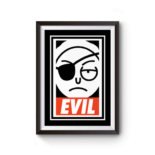 Evil Morty Obey Mash- Up Poster