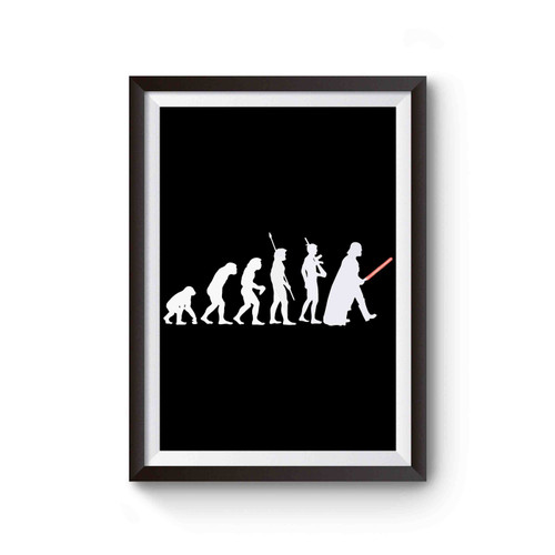 Evolution Of Vader Starwars Light Saber Deathstar Parody Poster
