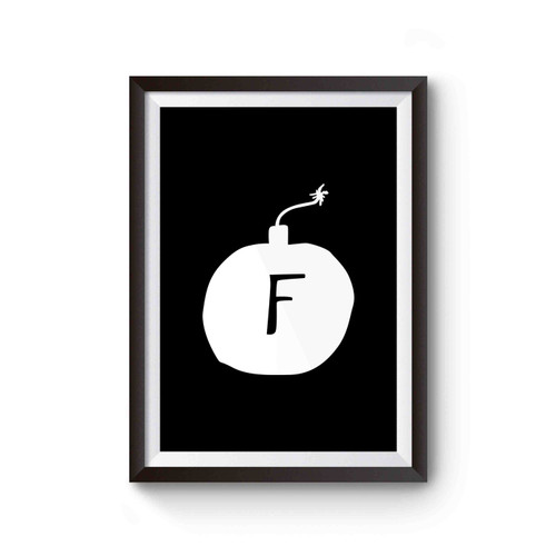 F- Bomb Funny Xmas Gift Punk Gift Under 20 Christmas Poster