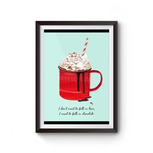 Fall In Chocolate Christmas Poster