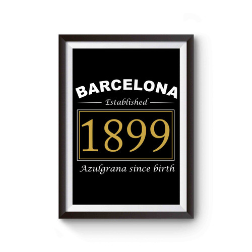 Fcb Fc Barcelona La Liga Soccer Team Soccer League Poster