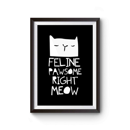 feline pawsom Poster