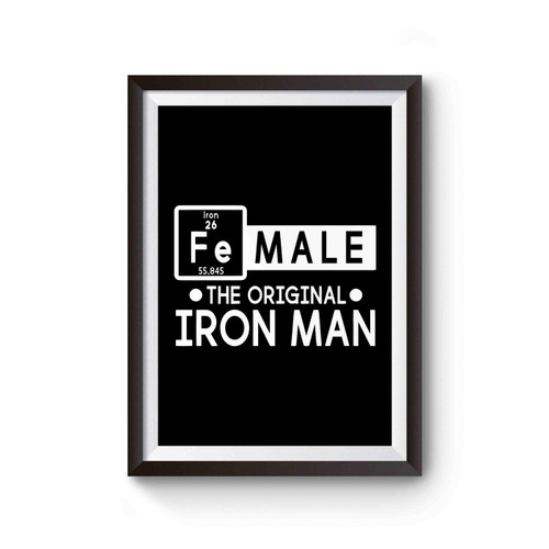 Female The Original Iron Man Poster