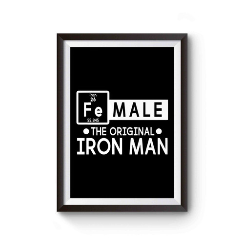 Female The Original Iron Man Inspired Poster