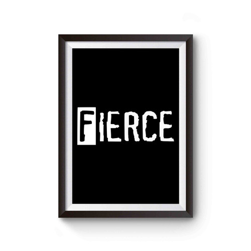 Fierce Burnout Weight Lifting Workout Gym Running Exercise Poster