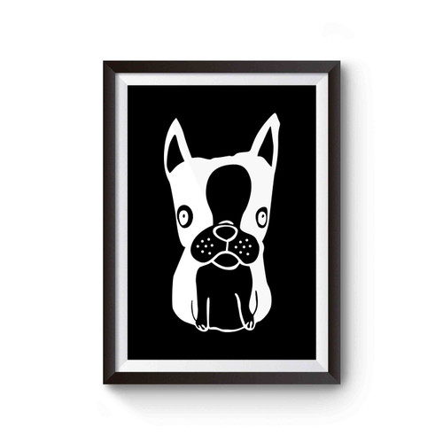Finn Boston Terrier Dog Poster