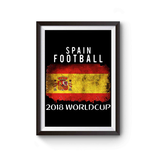 Flag Spain Football Poster