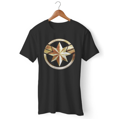 Captain Marvel Badge Soft Fitted Men T Shirt