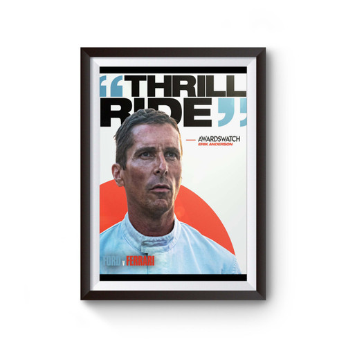 Ford V Ferrari Christian Bale Poster