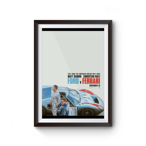 Ford V Ferrari Inspired Poster